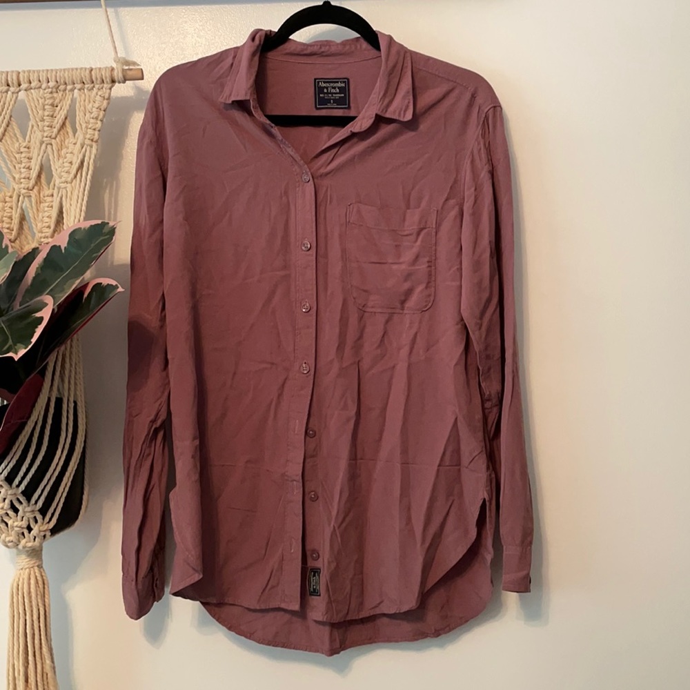 Abercrombie Viscose Button Down Fall - image 1